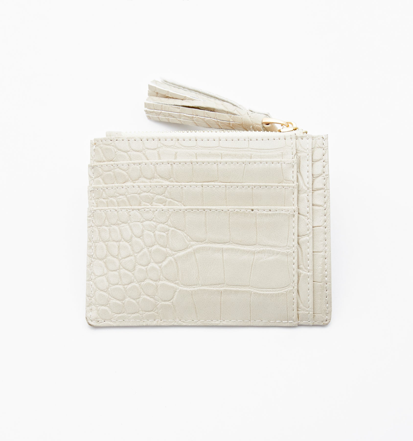 Everyday Card Wallet Pearl White