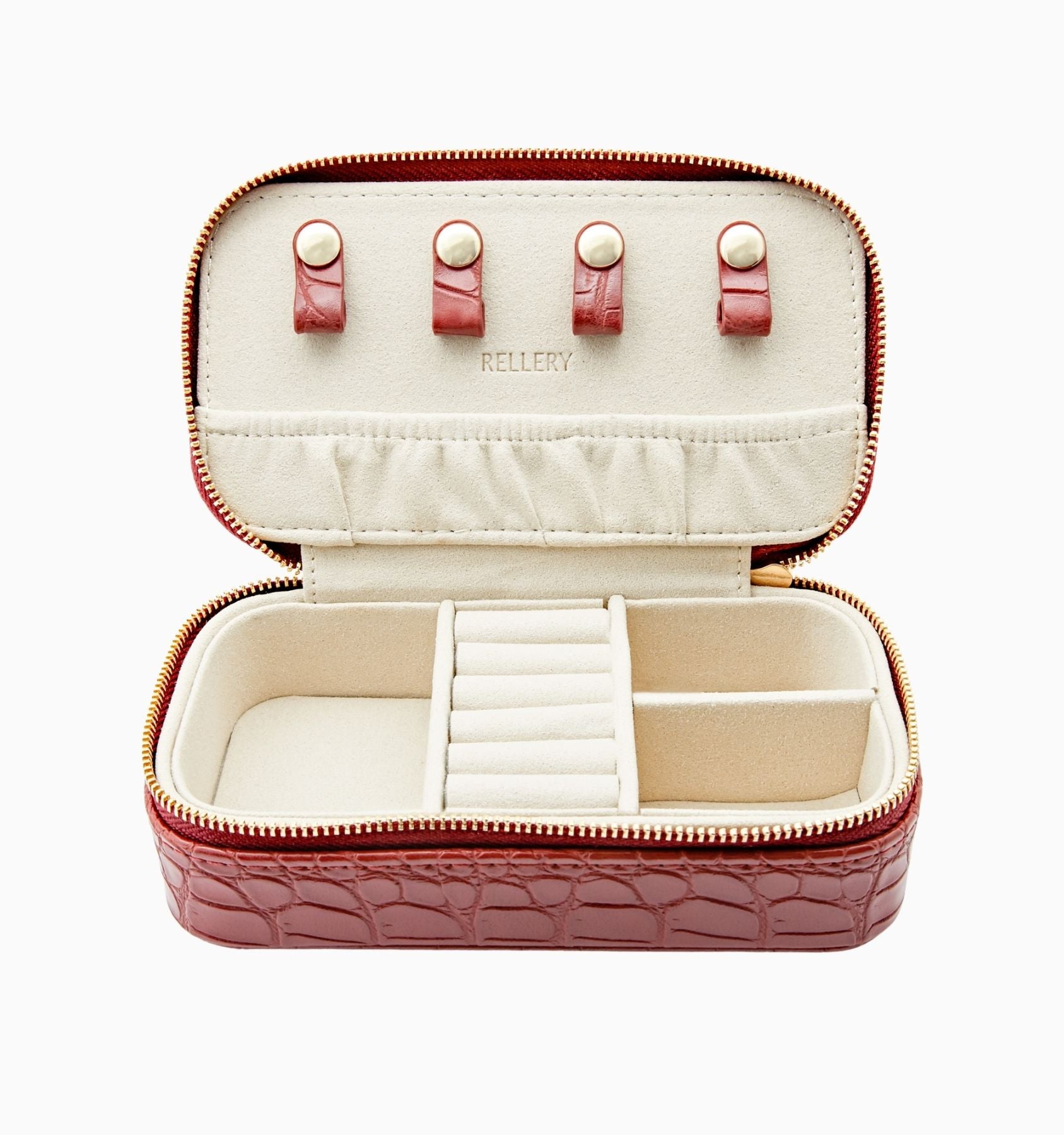 On The Go Jewelry Case Rouge Red