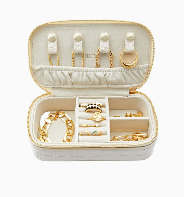 On The Go Jewelry Case Pearl White