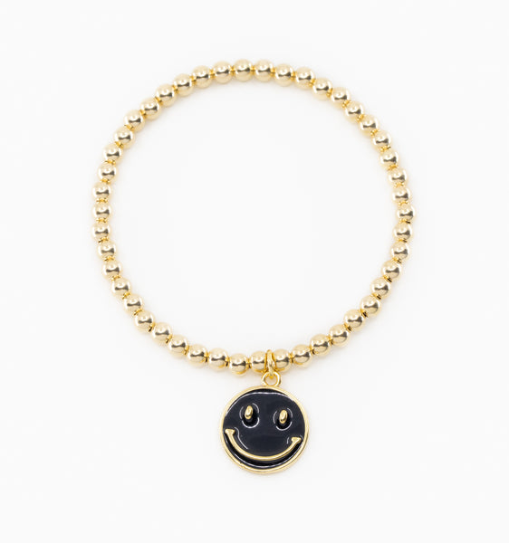 Happy Face 14kt gold bracelet with diamonds in gold - Sydney Evan |  Mytheresa