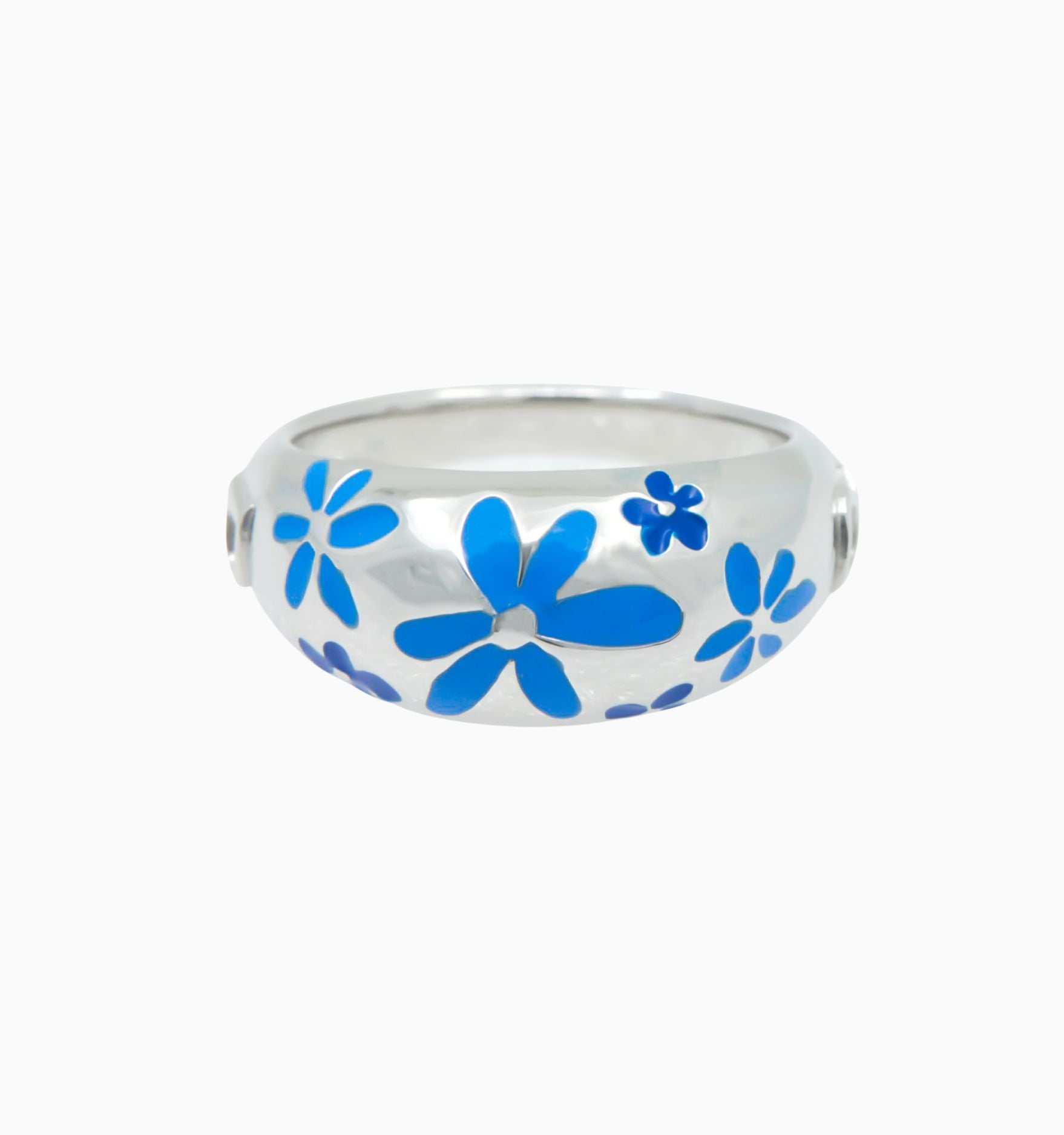 Flower Ring - Blue