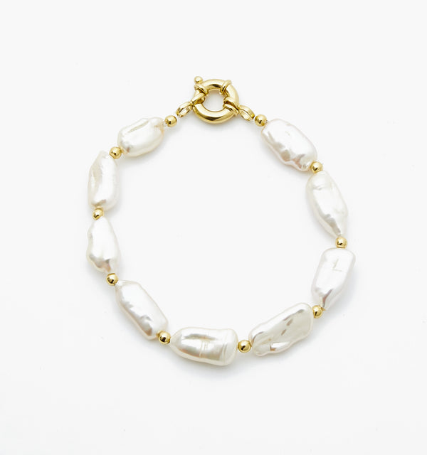 Long Baroque Pearl Bracelet