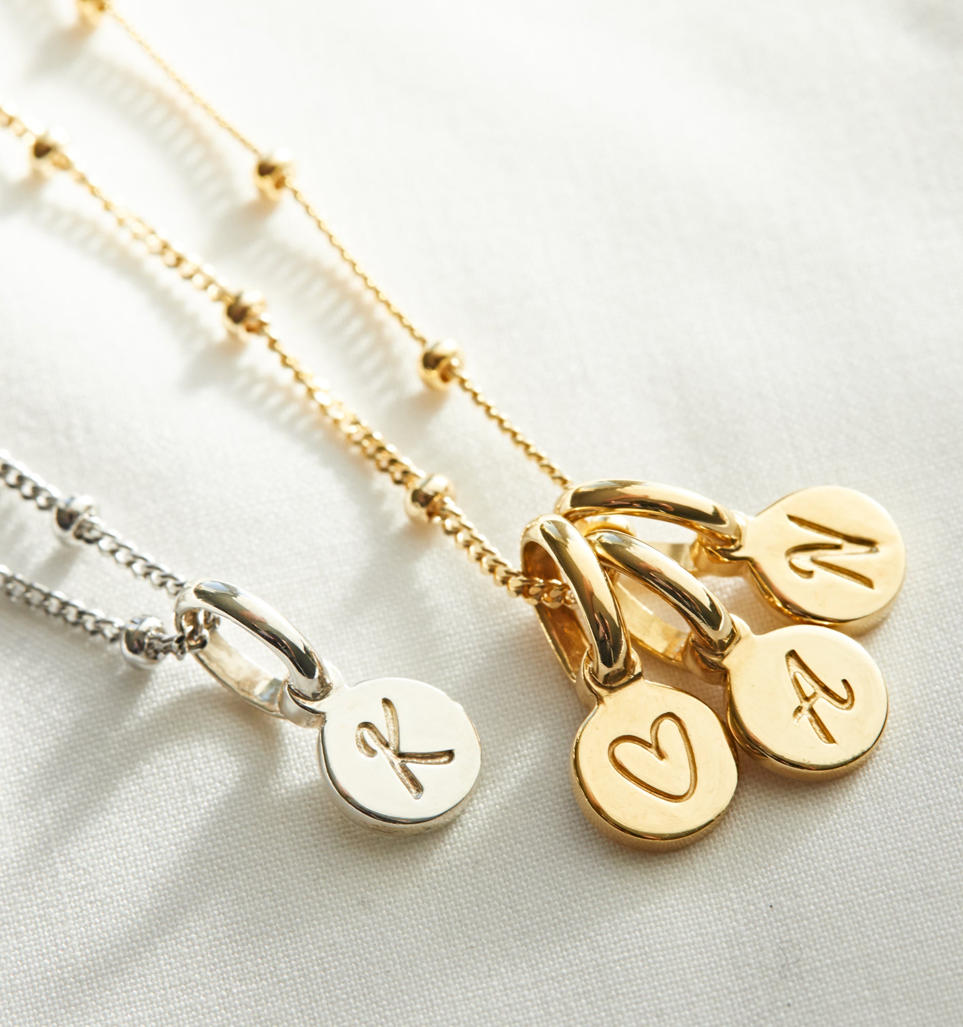 Triple Initials Necklace