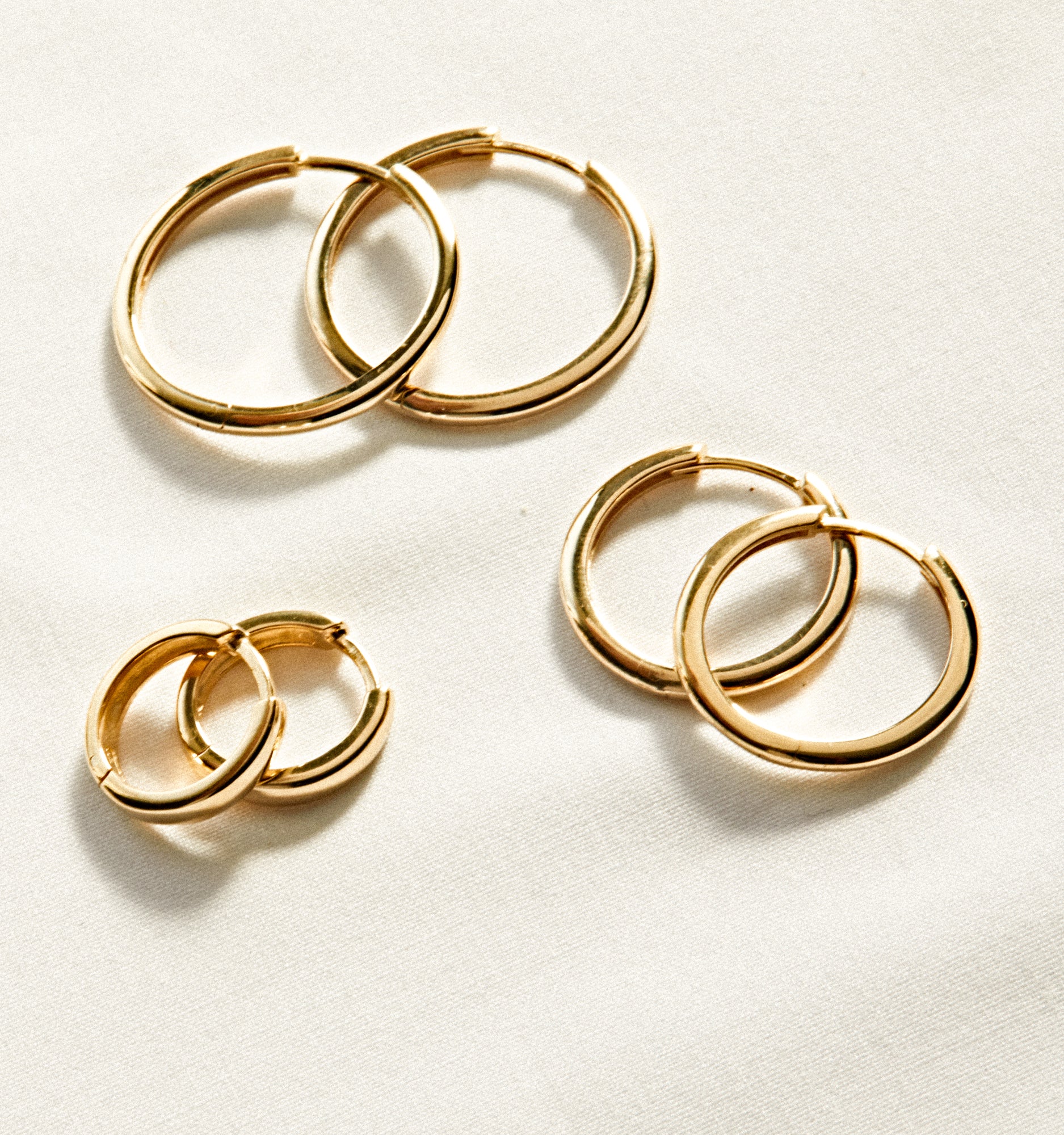 Gold Hoops - Set of 3