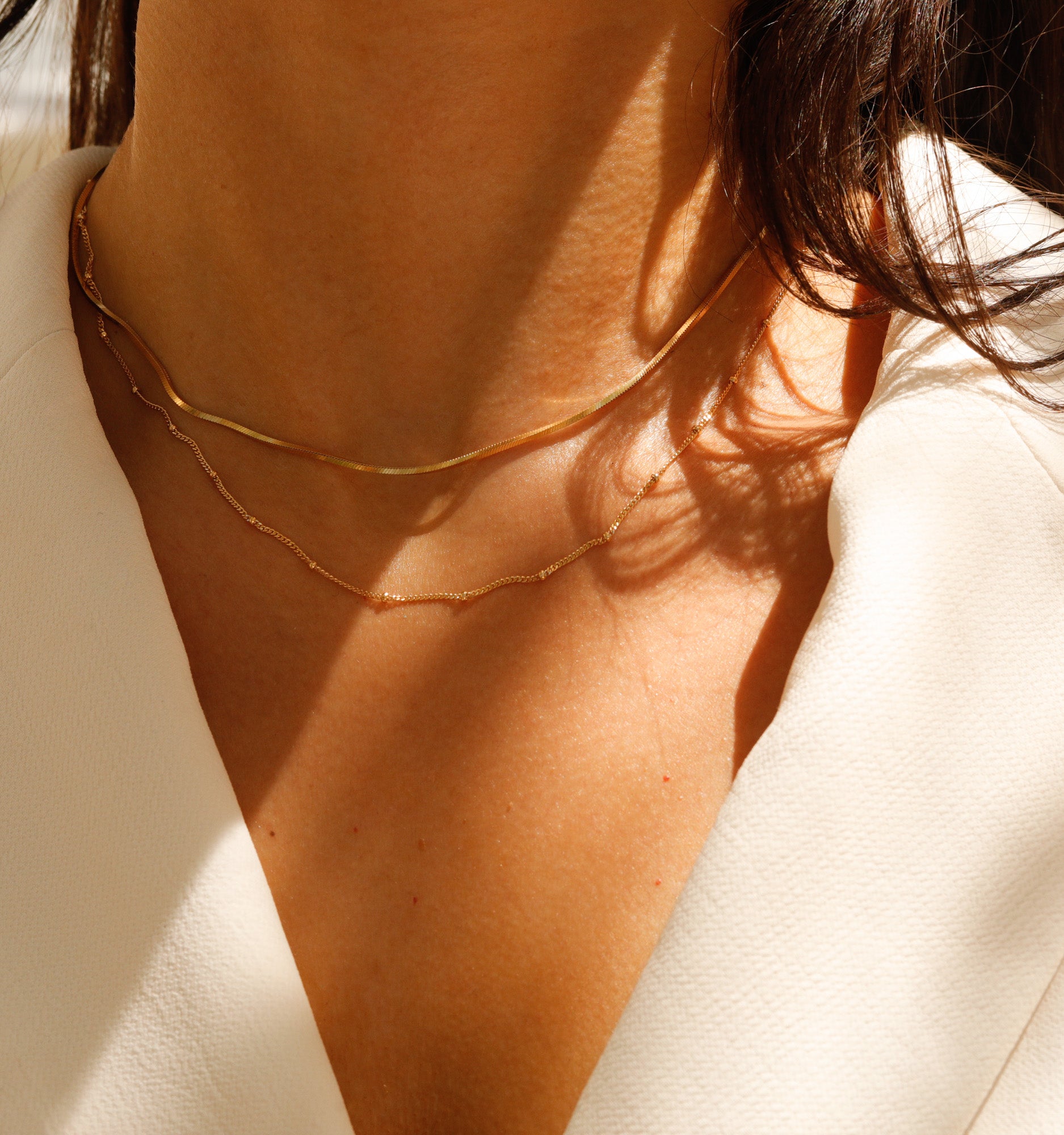 Saturn Gold Chain Necklace