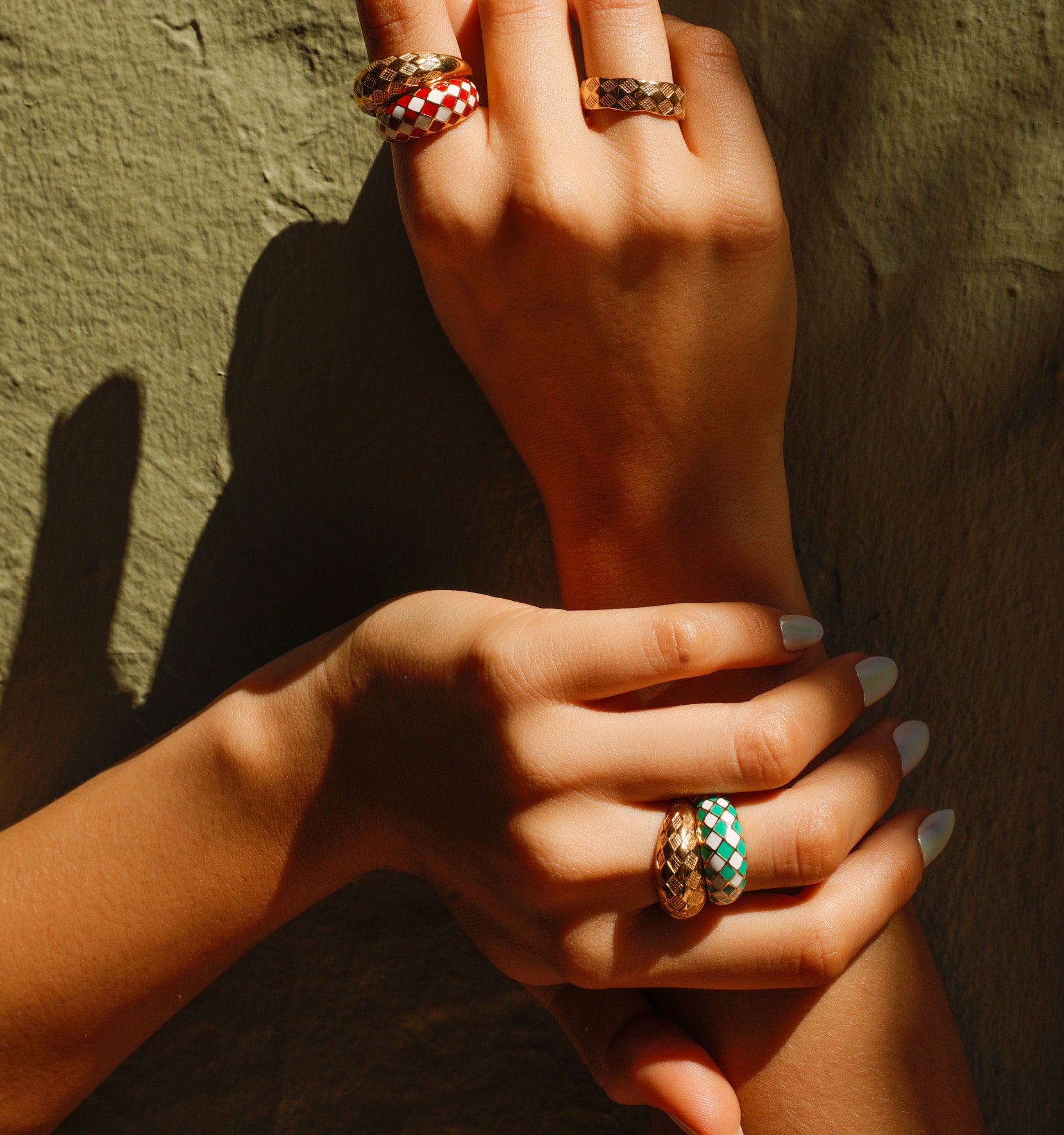 Green Checkered Ring, Checker Jewelry – Rellery