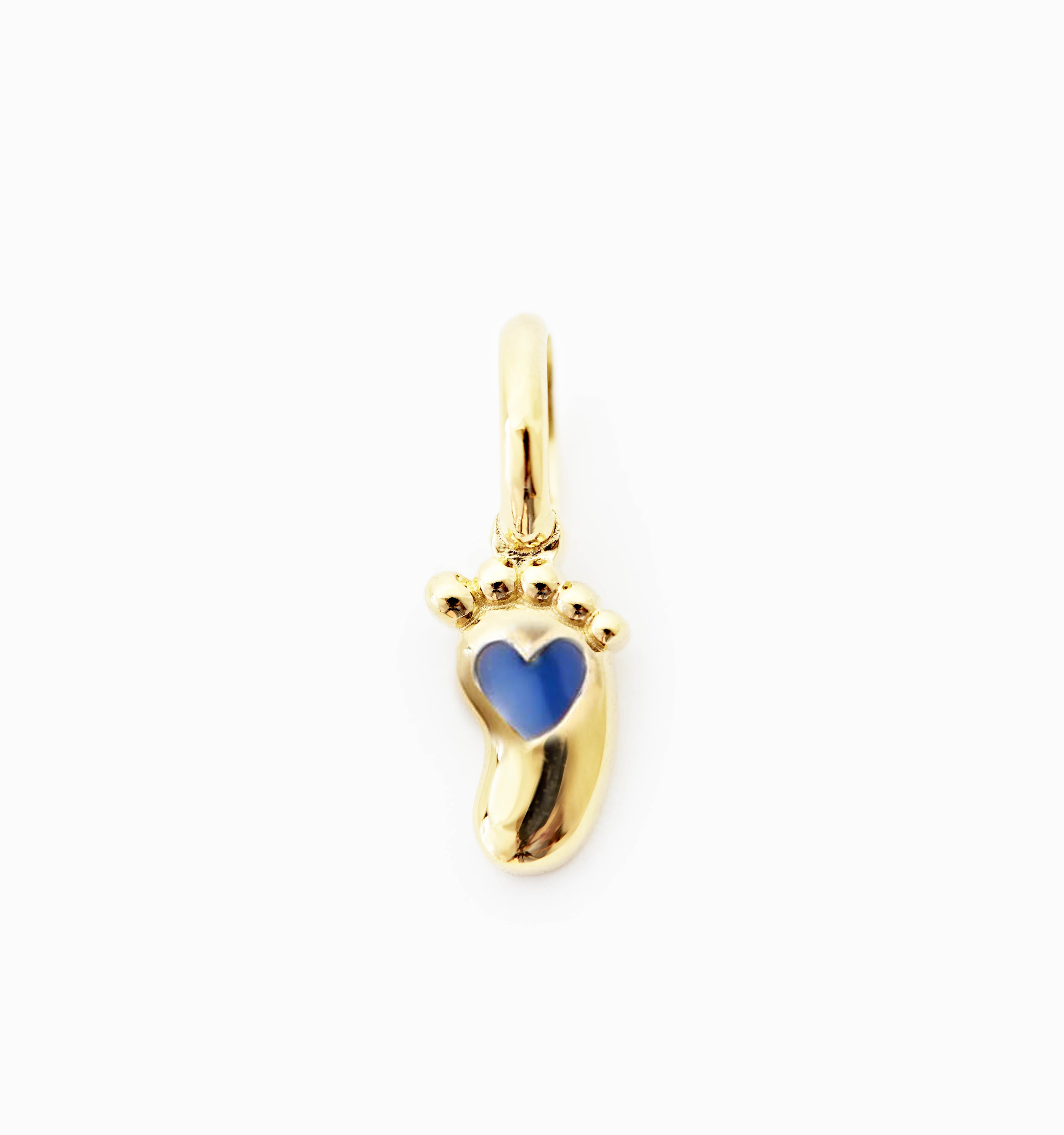 Blue Baby Foot Charm