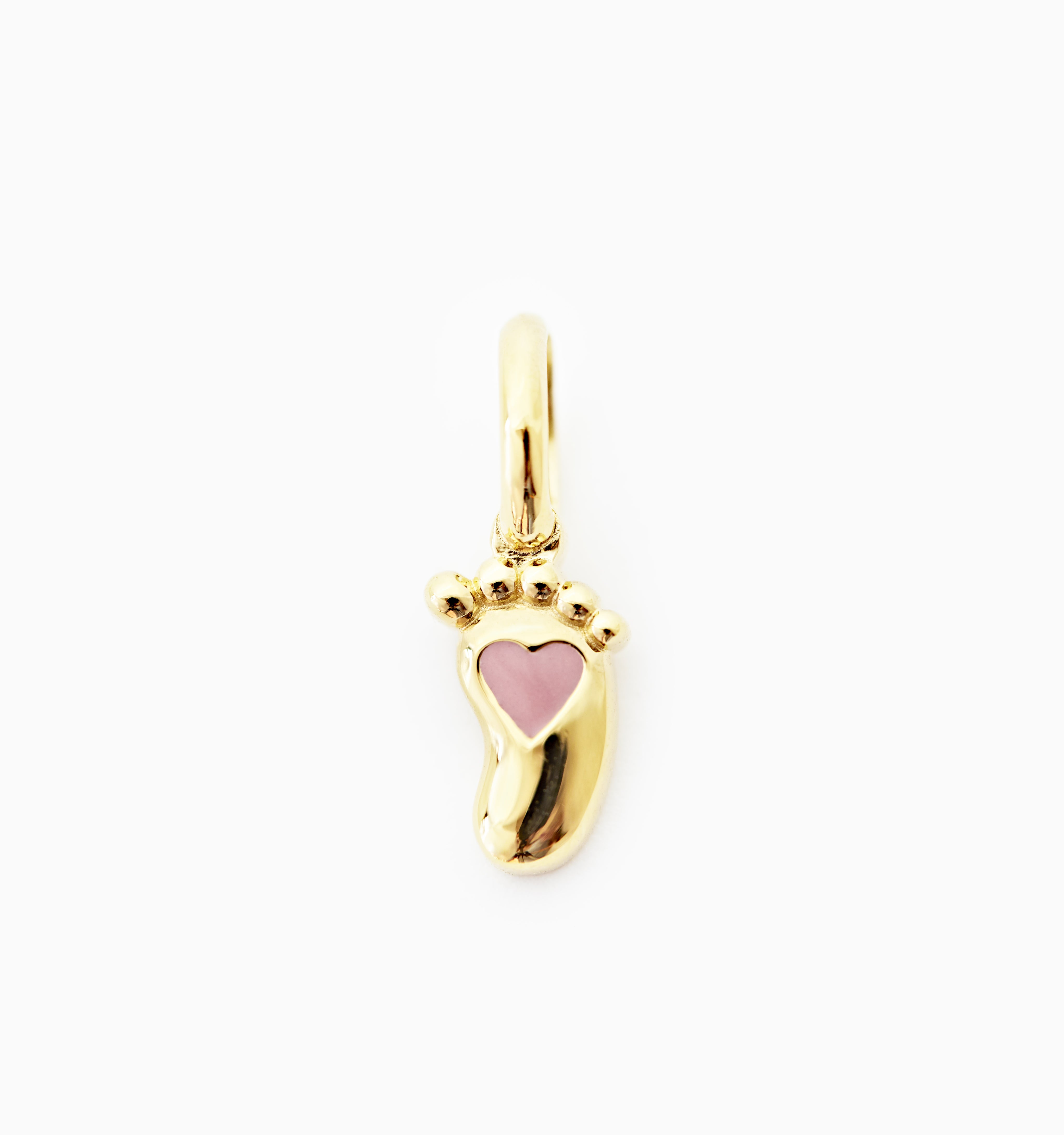 Pink Baby Foot Charm