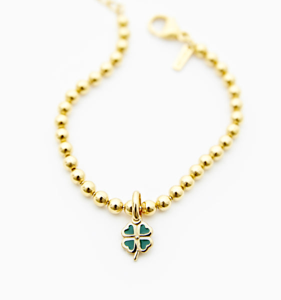 Gelin 14K Yellow Gold 4-Leaf Clover Necklace