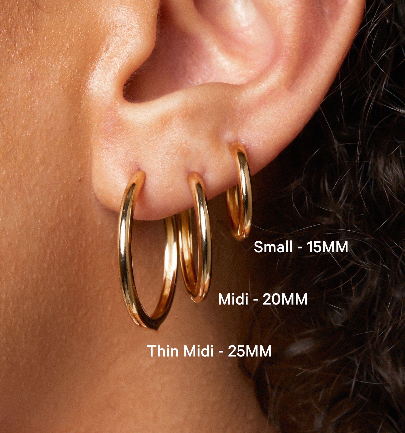 Thin Midi Hoops