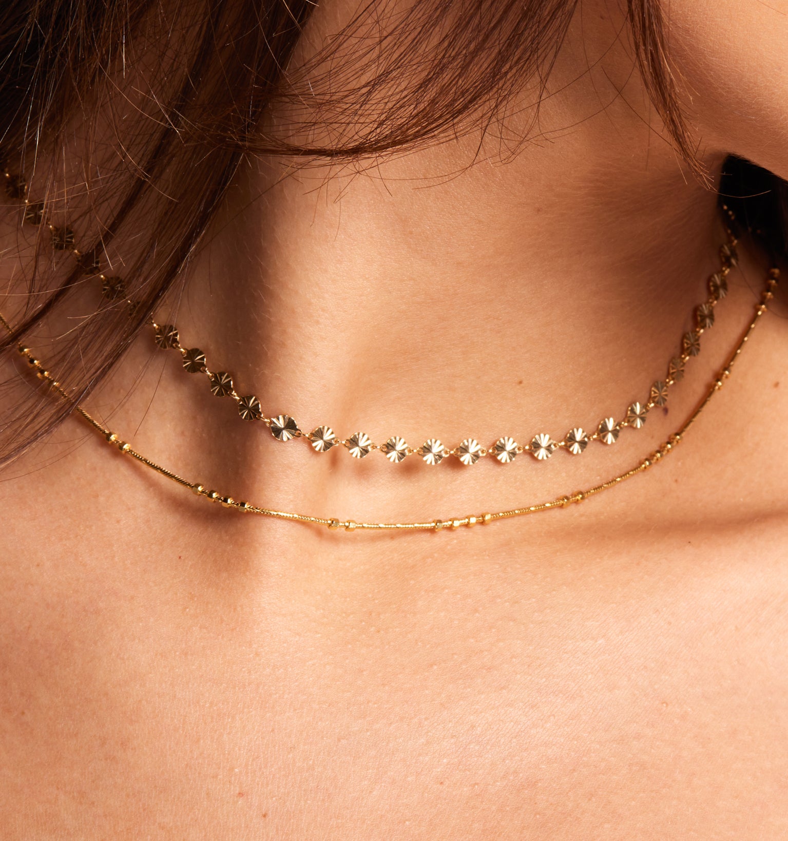 Coin Chain Choker Necklace