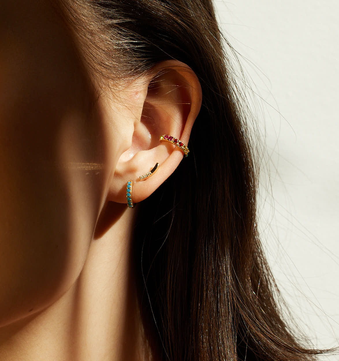 Turquoise Hoop Earrings