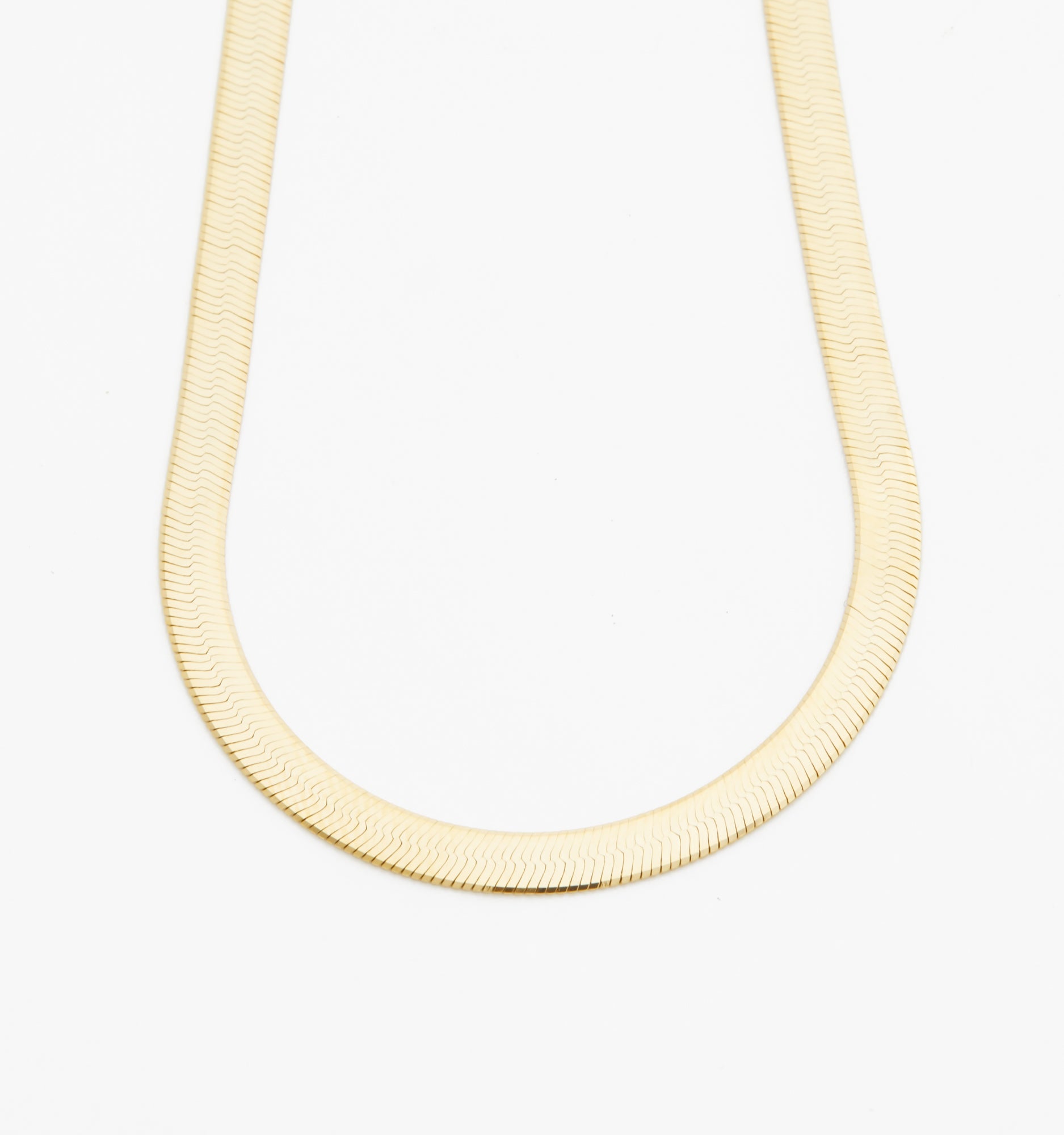 Herringbone Chain Necklace. 5mm