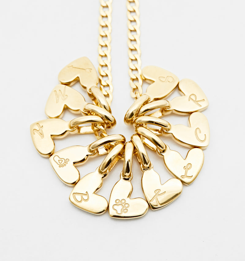 Initial Heart Charm