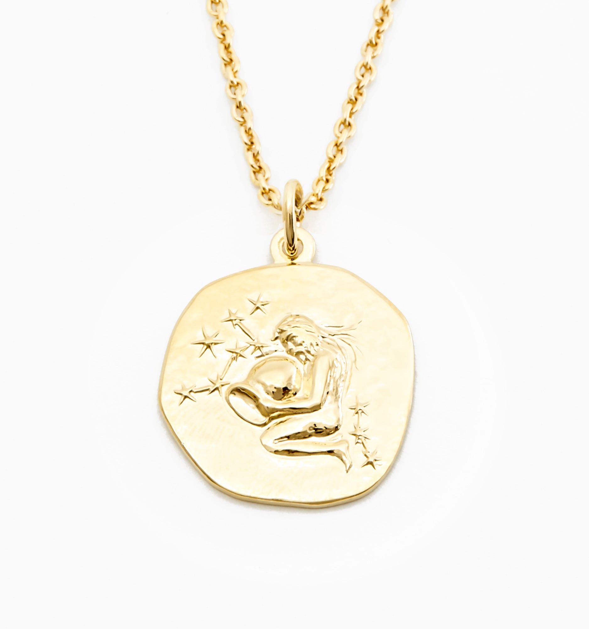 Vanessa Mooney The Star Sign Necklaces Gold/Aquarius One Size : Clothing,  Shoes & Jewelry 