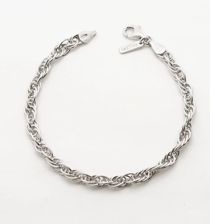 Silver Bracelet Silver Mens Womens 3mm Rope Chain Bracelet 8in | eBay