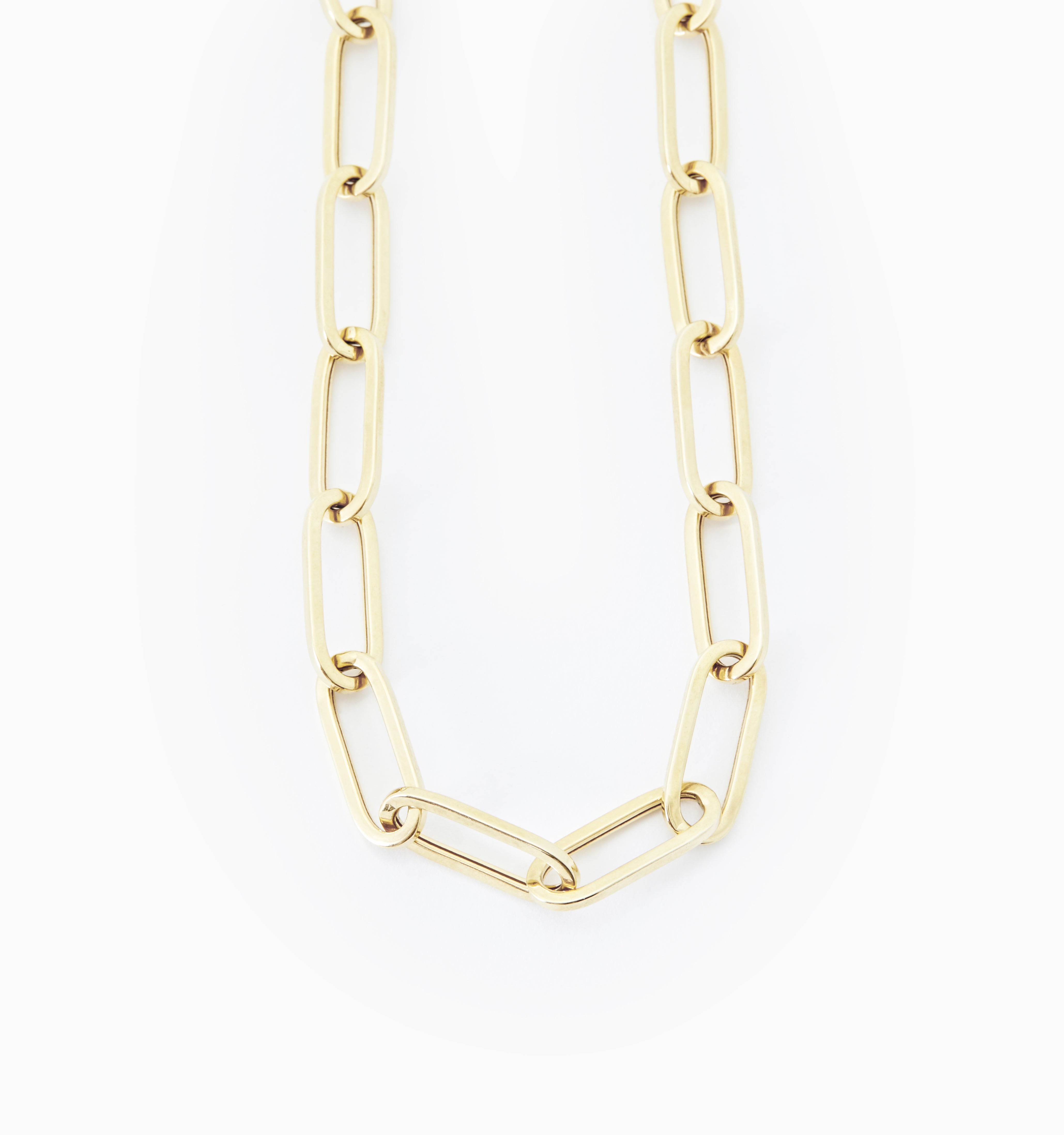 Large Nexus Chain Link Necklace - Gold – Elizabeth Hooper Studio