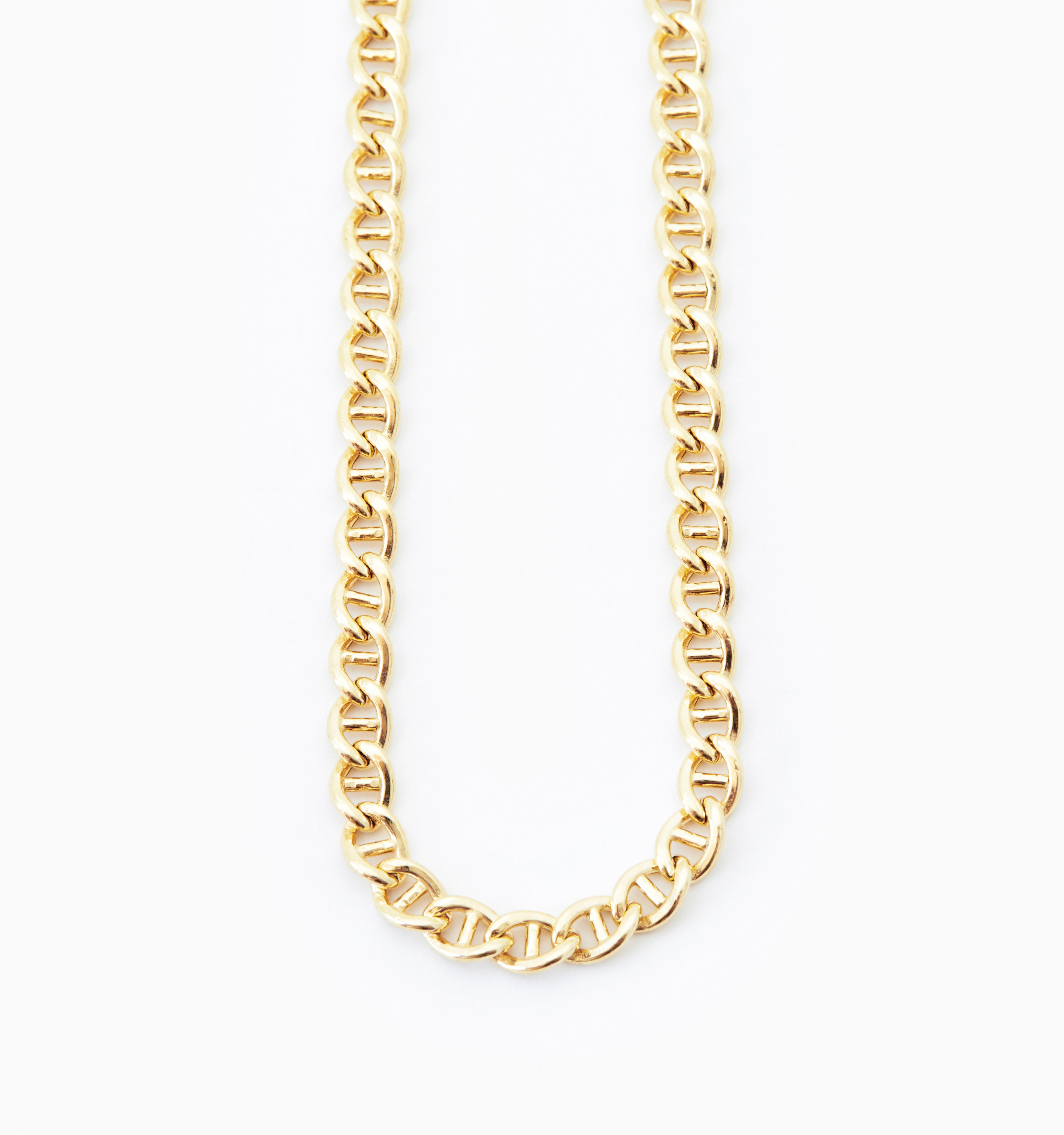 Large Marina Chain In 14K Solid Gold