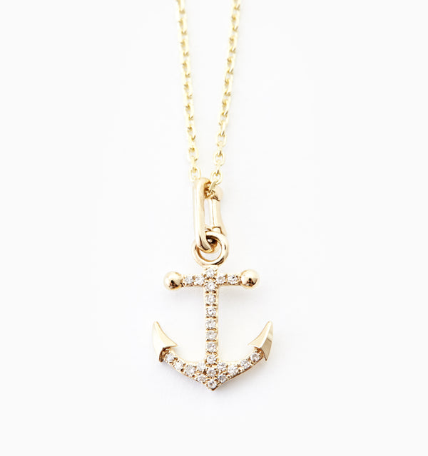 Anchor Diamond Necklace
