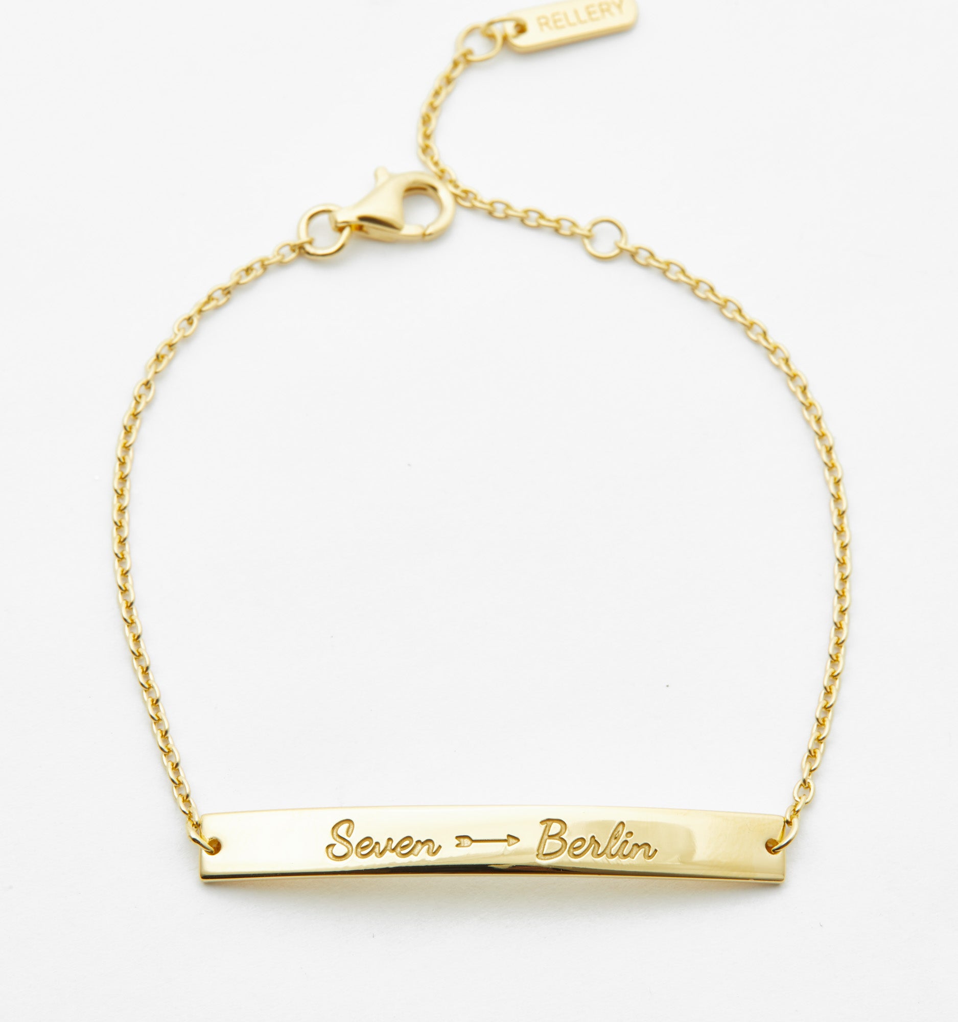 Personalized Bracelet for Women Gold Bar Bracelet Monogram 