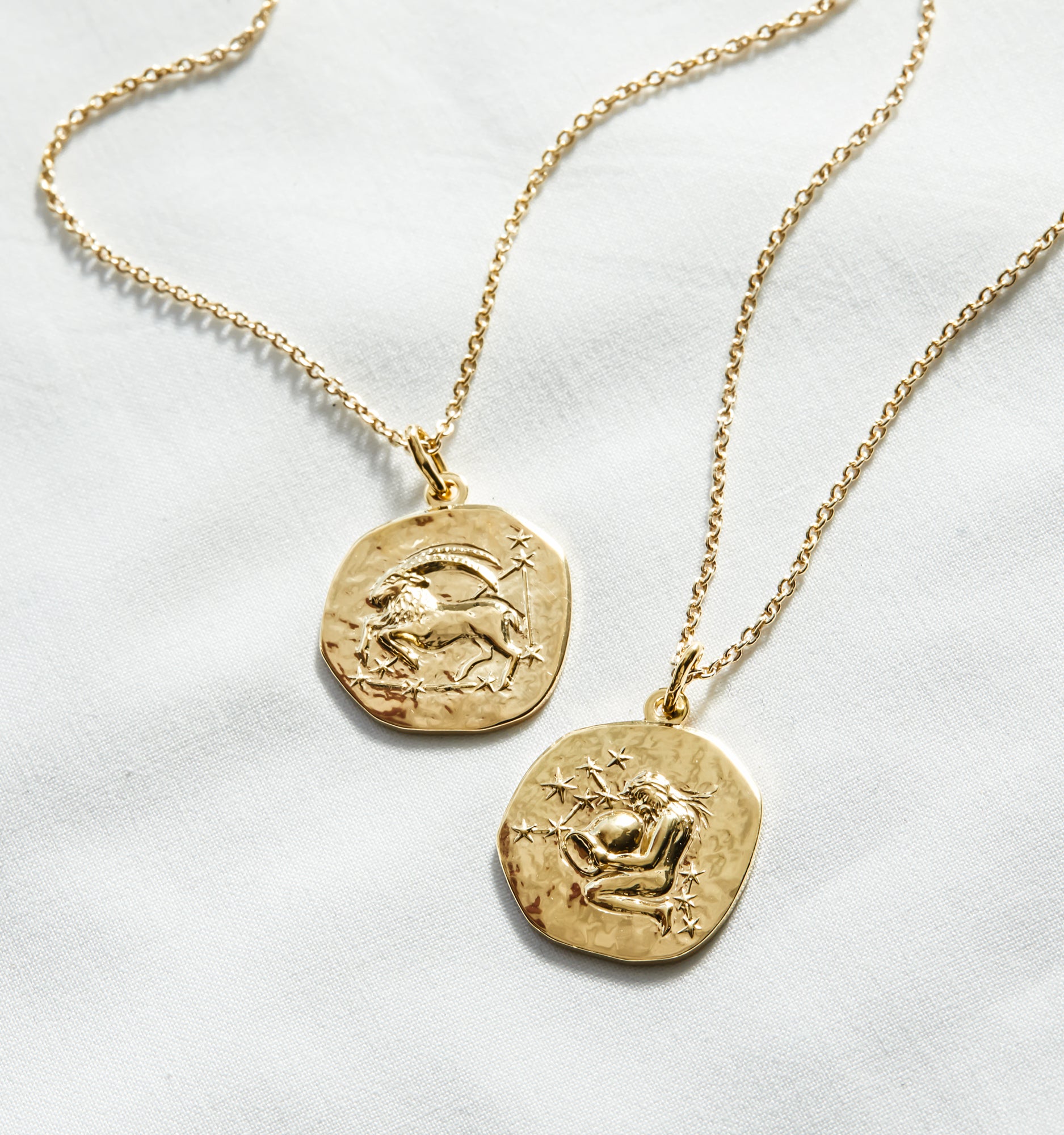 Personalised Capricorn Zodiac Charm Necklace | Posh Totty Designs
