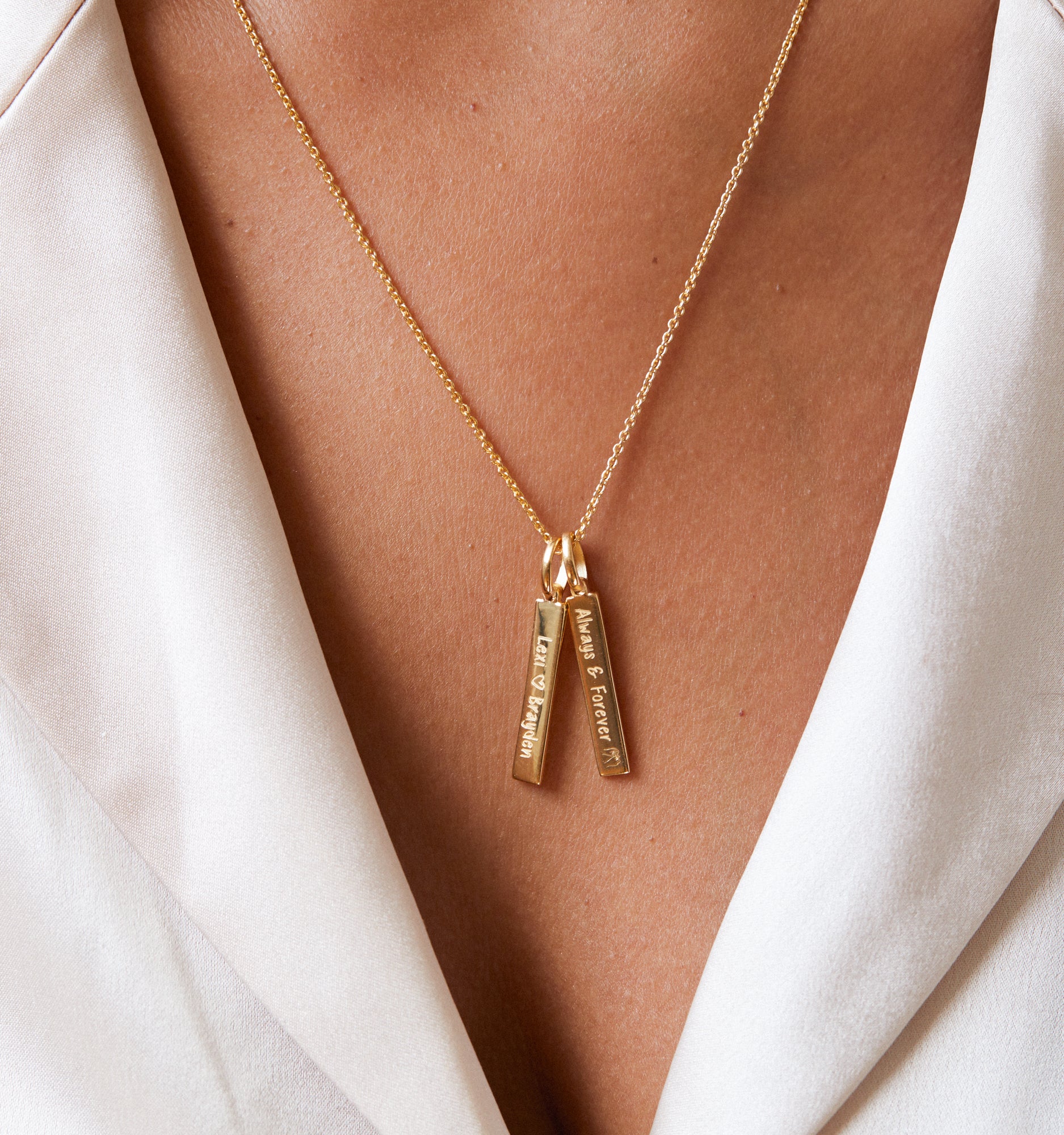 Bar Chain Vertical Bar Necklace ‚ Buy Custom Vertical Bar Necklace – Rellery
