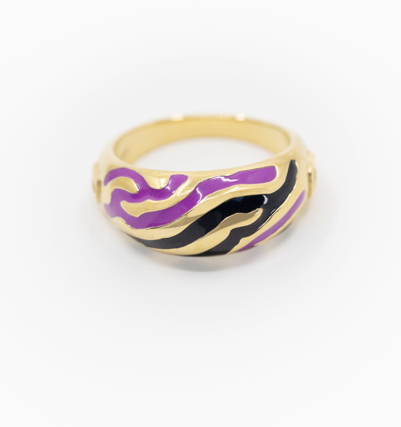 Savannah Dome Ring In Purple