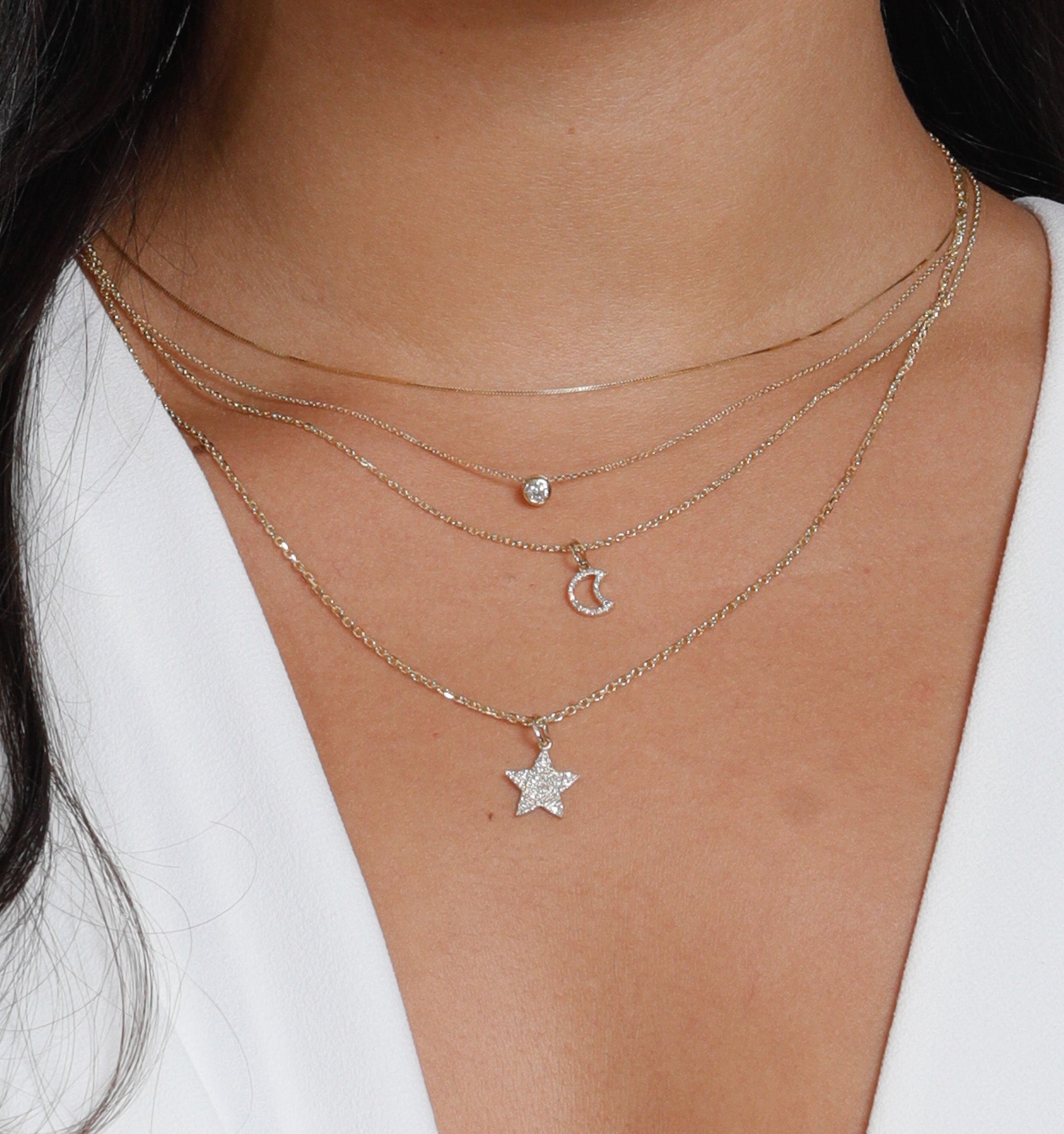 Thin Box Chain In 14K Solid Gold
