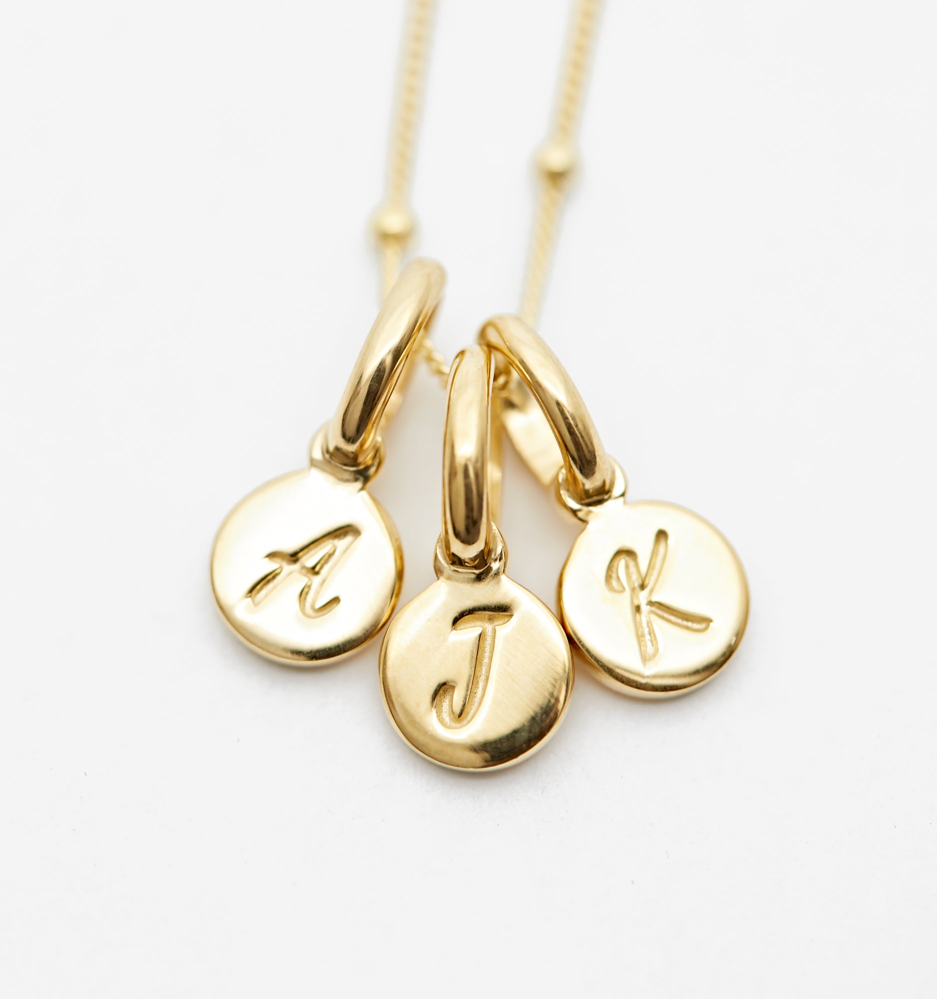 Triple Initials Necklace