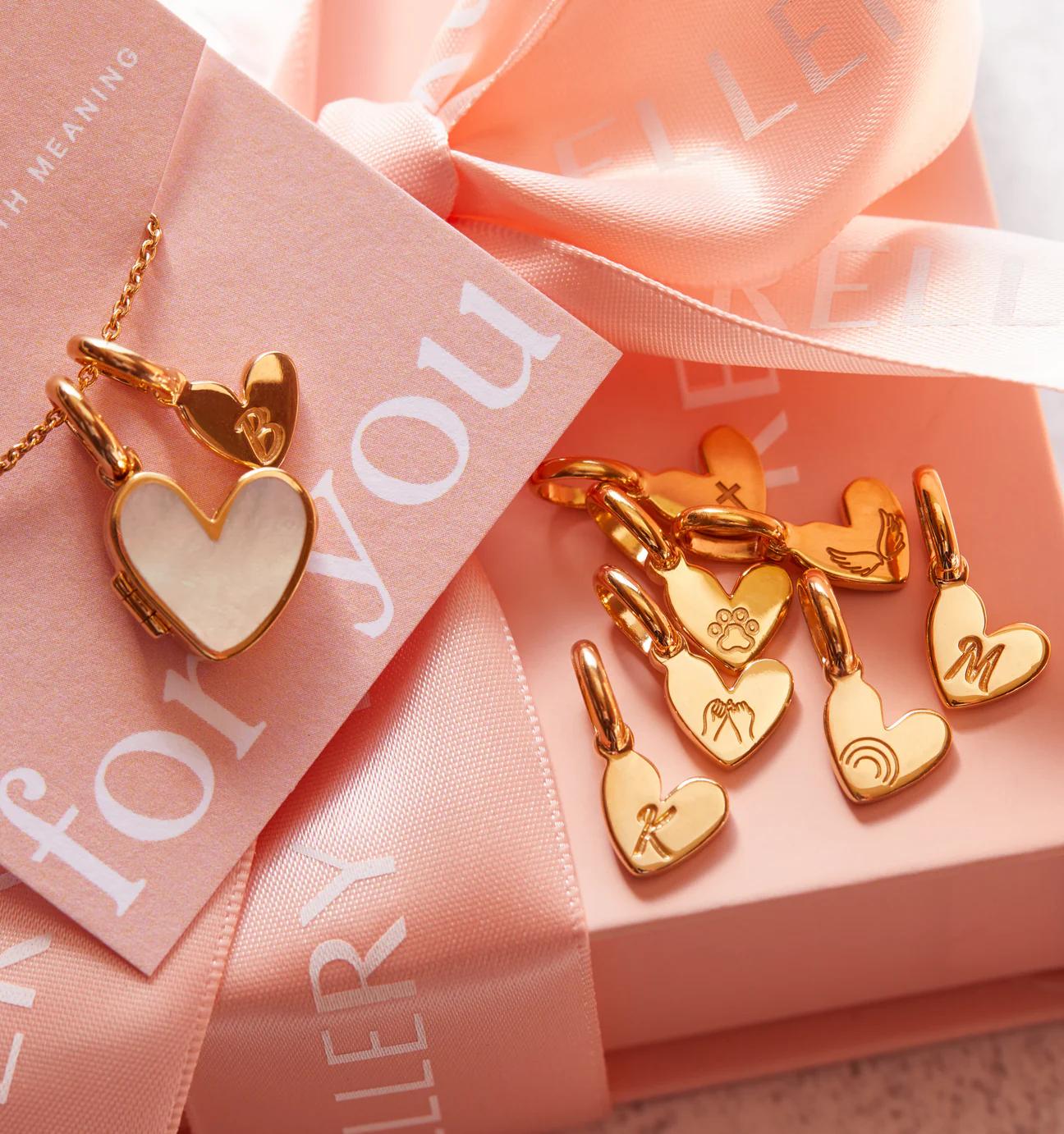 Rellery jewelry box with heart charms